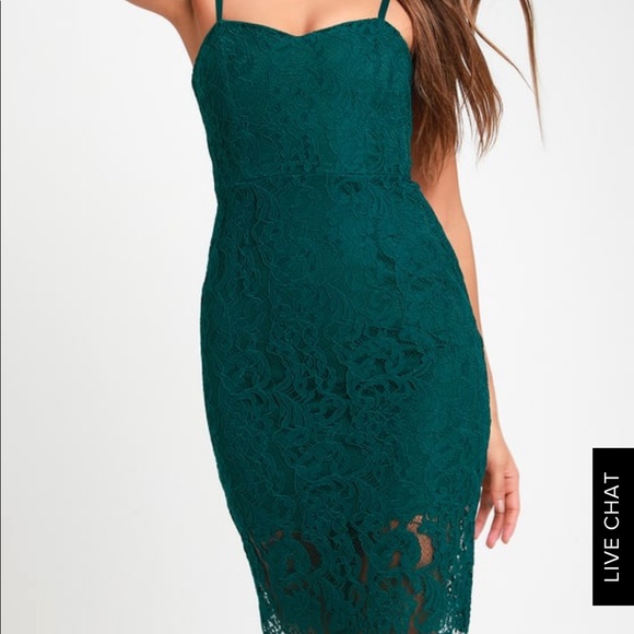 emerald green bodycon midi dress